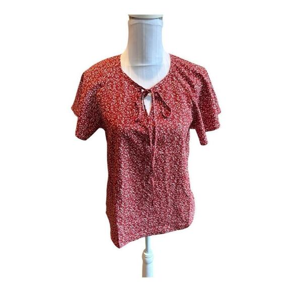 Shein Burnt Orange Blouse Size L - Picture 1 of 3